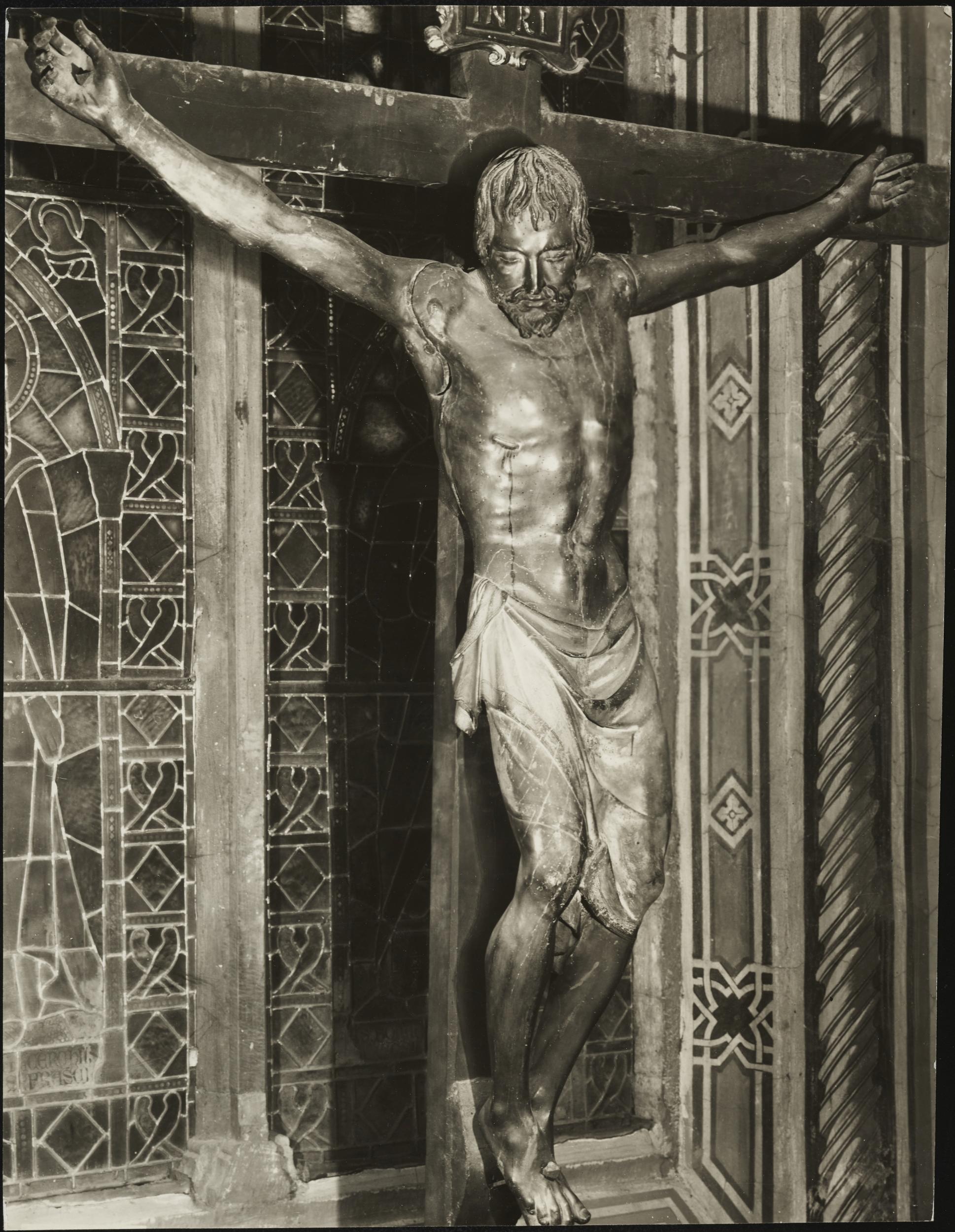 Gino Malenotti, Firenze - Basilica di Santa Croce, Crocifisso, 1931- 1938, gelatina ai sali d'argento, MPI318771