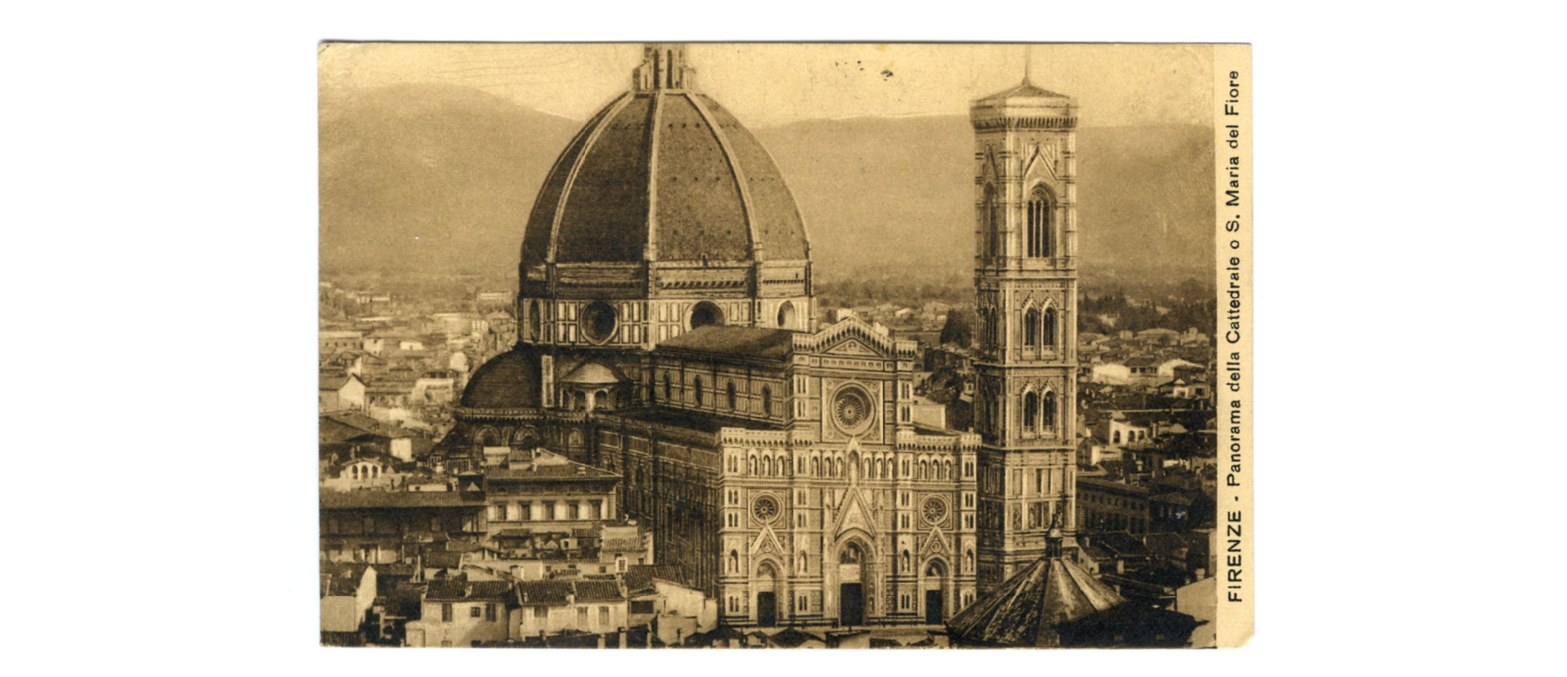 FIRENZE - Panorama DELLA CATTEDRALE O S. MARIA DEL FIORE, 1913, Cartolina, FFC026548
