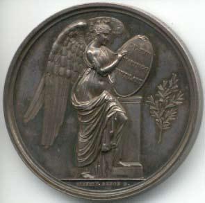 fig. 7: Medaglia celebrativa delle vittorie napoleoniche del 14 giugno - Nicholas Brenet, 1807 (da Bonoldi 2005, vd. Nota 7)
