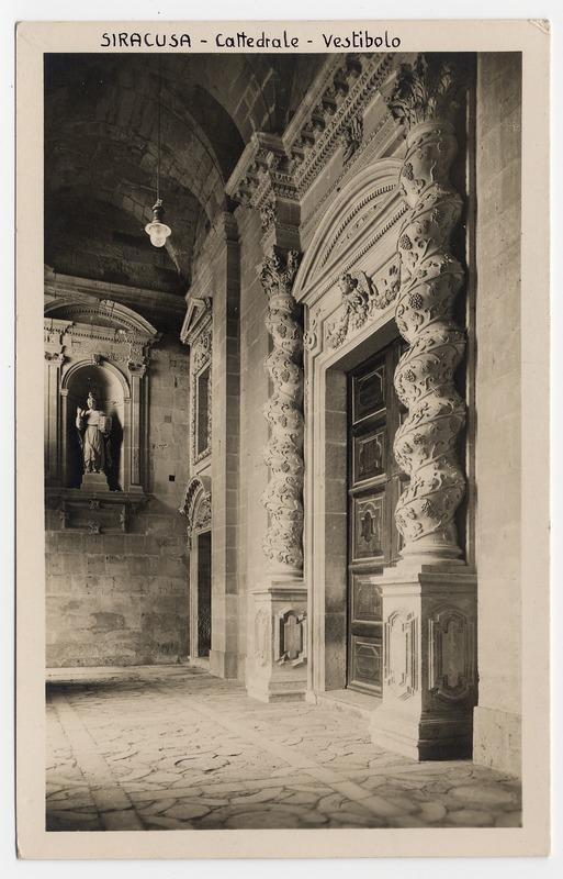 Fotografo non identificato, Siracusa - Cattedrale - Vestibolo, 1951-2000, cartolina, FFC018789