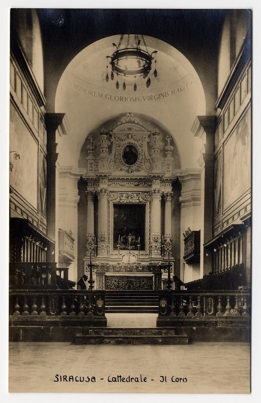 Fotografo non identificato, Siracusa - Cattedrale - Il Coro,  1951-2000, cartolina, FFC018790