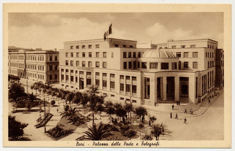 Bari - Palazzo delle Poste e Telegrafi, 1936, cartolina, FFC017472