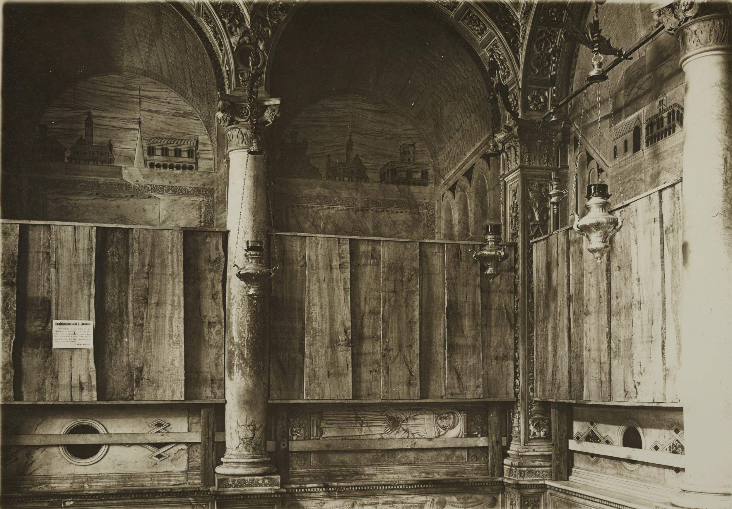 Fotografo non identificato, Padova - Basilica di S. Antonio di Padova, arca santa, 1915/1918, gelatina ai sali d'argento, 12,2x17 cm, MPI311012