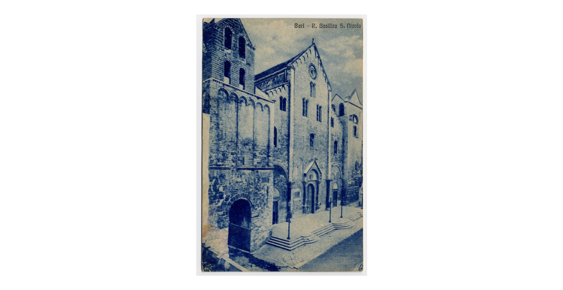 Fotografo non identificato, Bari - Basilica di S. Nicola di Bari, 1915, cartolina, FFC013986