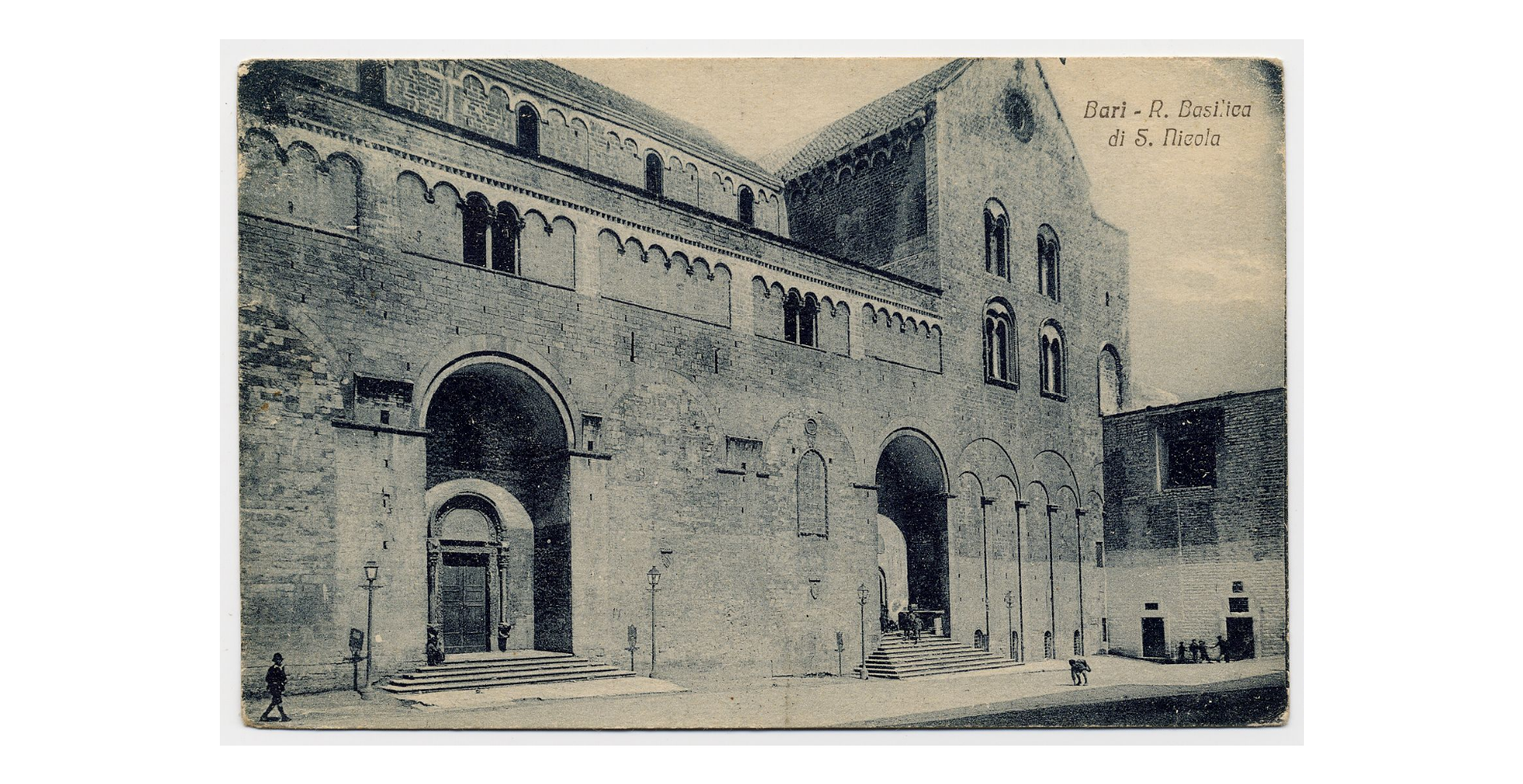 Fotografo non identificato, Bari - Basilica di S. Nicola di Bari, 1925, cartolina, FFC013988