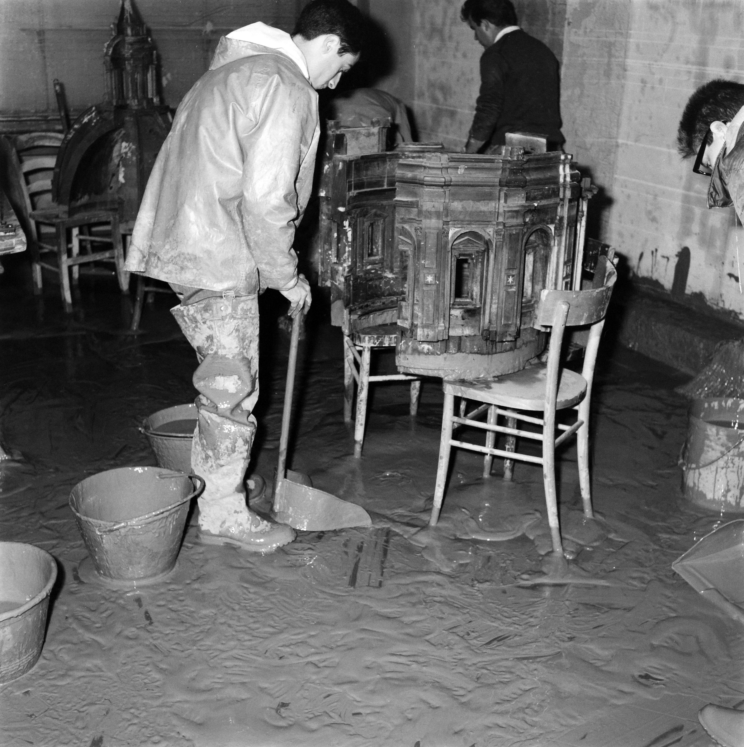 Fotografo non identificato, Firenze - Museo Bardini, modello per la chiesa di S. Firenze, 1966, gelatina ai sali d'argento, 6x6cm, N003645