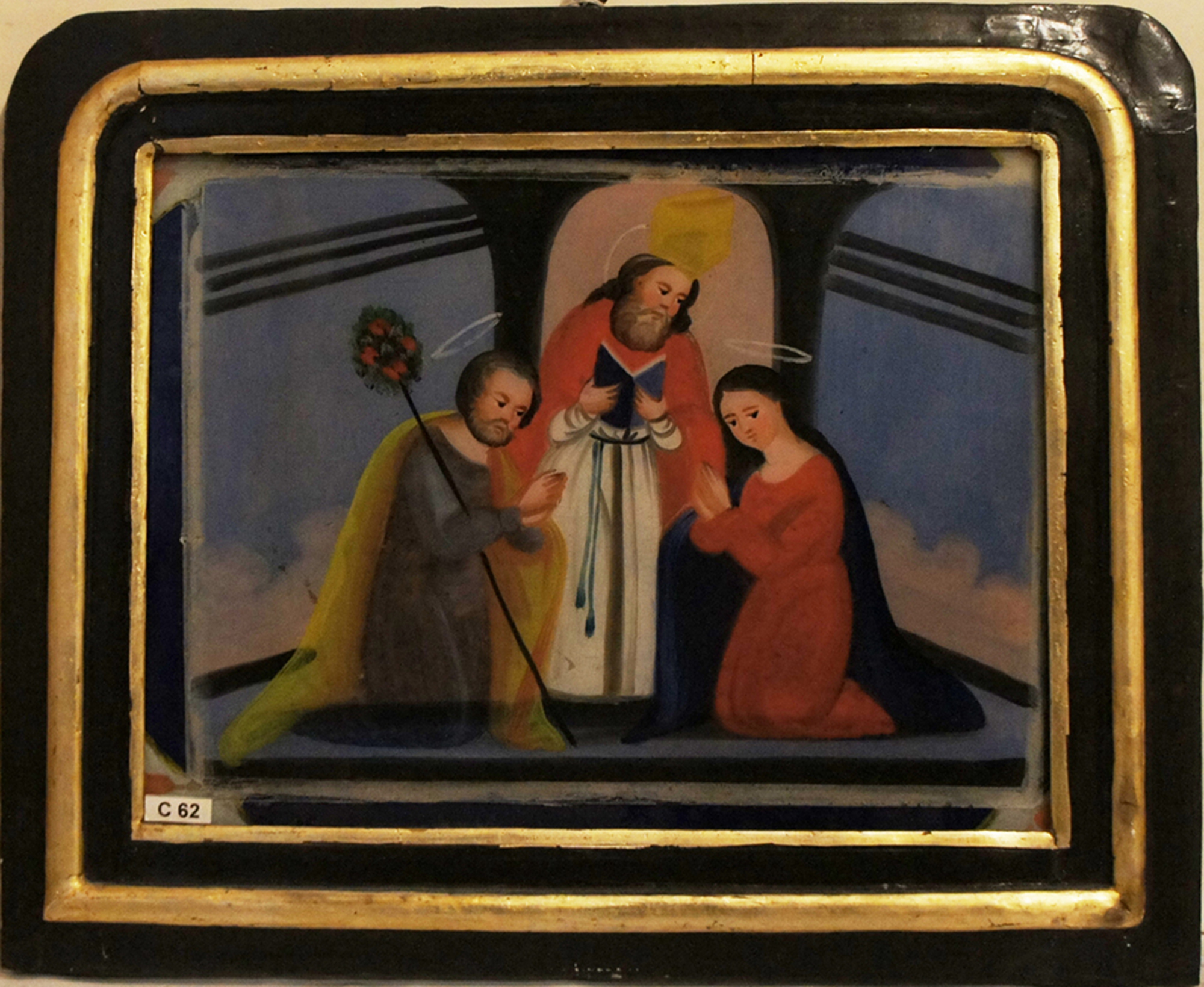 Sposalizio della Vergine, tempera su vetro, seconda metà XIX secolo, 2020, fotografia digitale