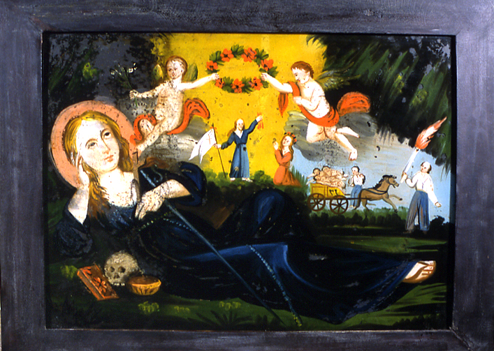 Santa Rosalia, olio su vetro, fine XIX secolo, 2020, fotografia digitale