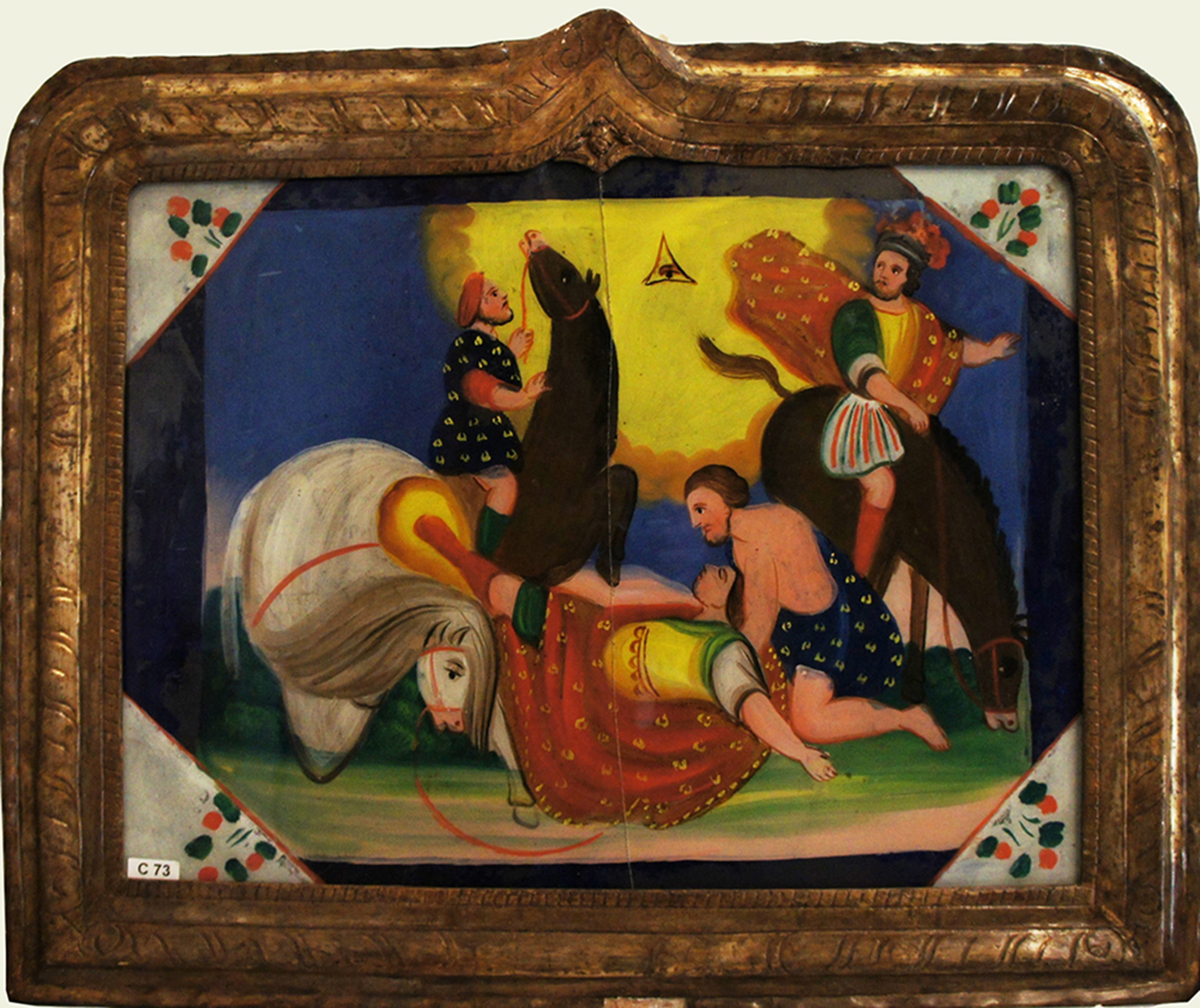 Conversione di S. Paolo, olio su vetro, metà XIX secolo, 2020, fotografia digitale