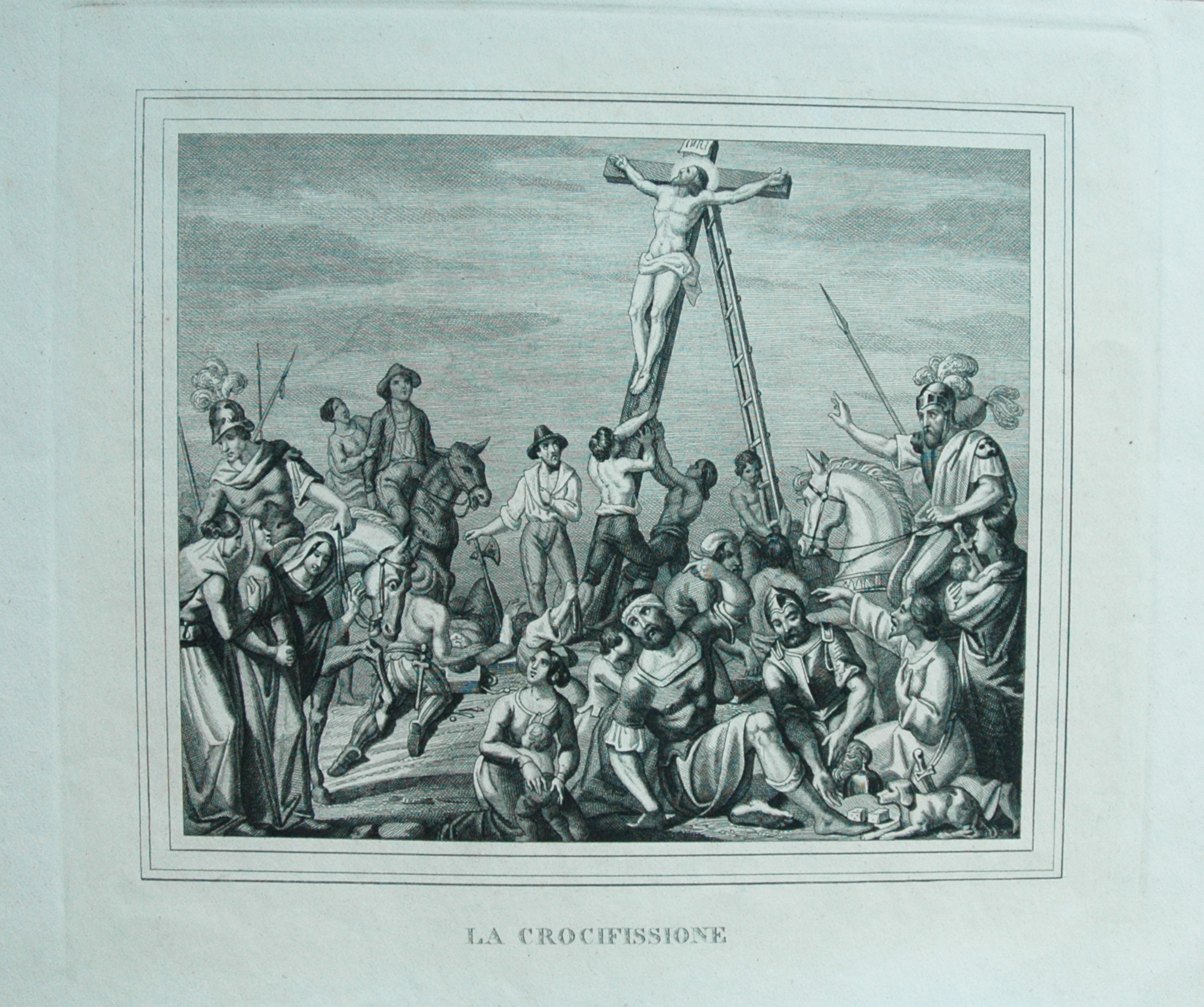 La crocifissione, incisione all’acquaforte attribuito a Pera Giuseppe, prima metà XIX secolo, 2017, fotografia digitale