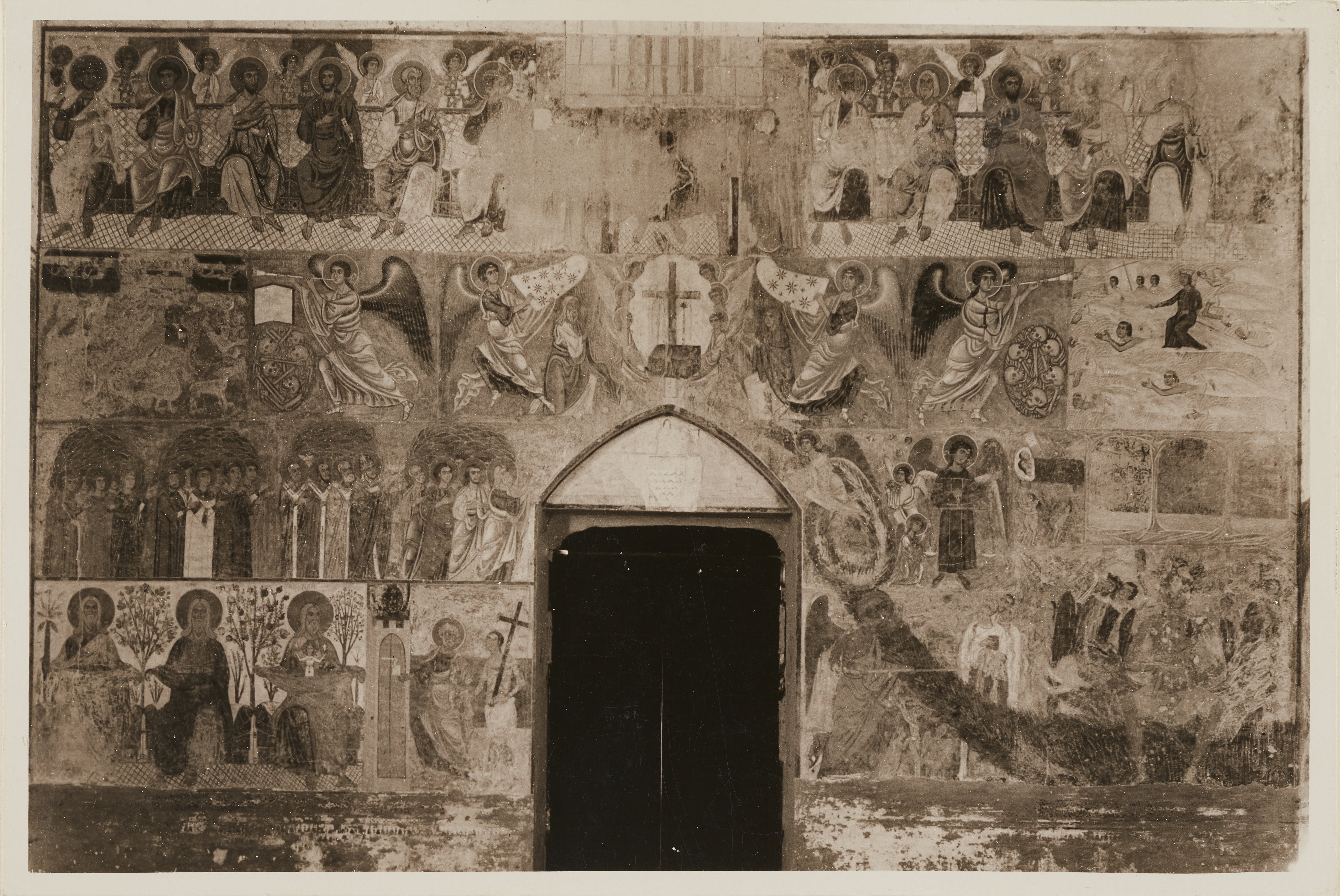 Ceccato, Antonio - Ancona, Brindisi - Chiesa di S. Maria del Casale, parete d'ingresso, il giudizio universale, 1926-1950, gelatina ai sali d'argento, MPI141629