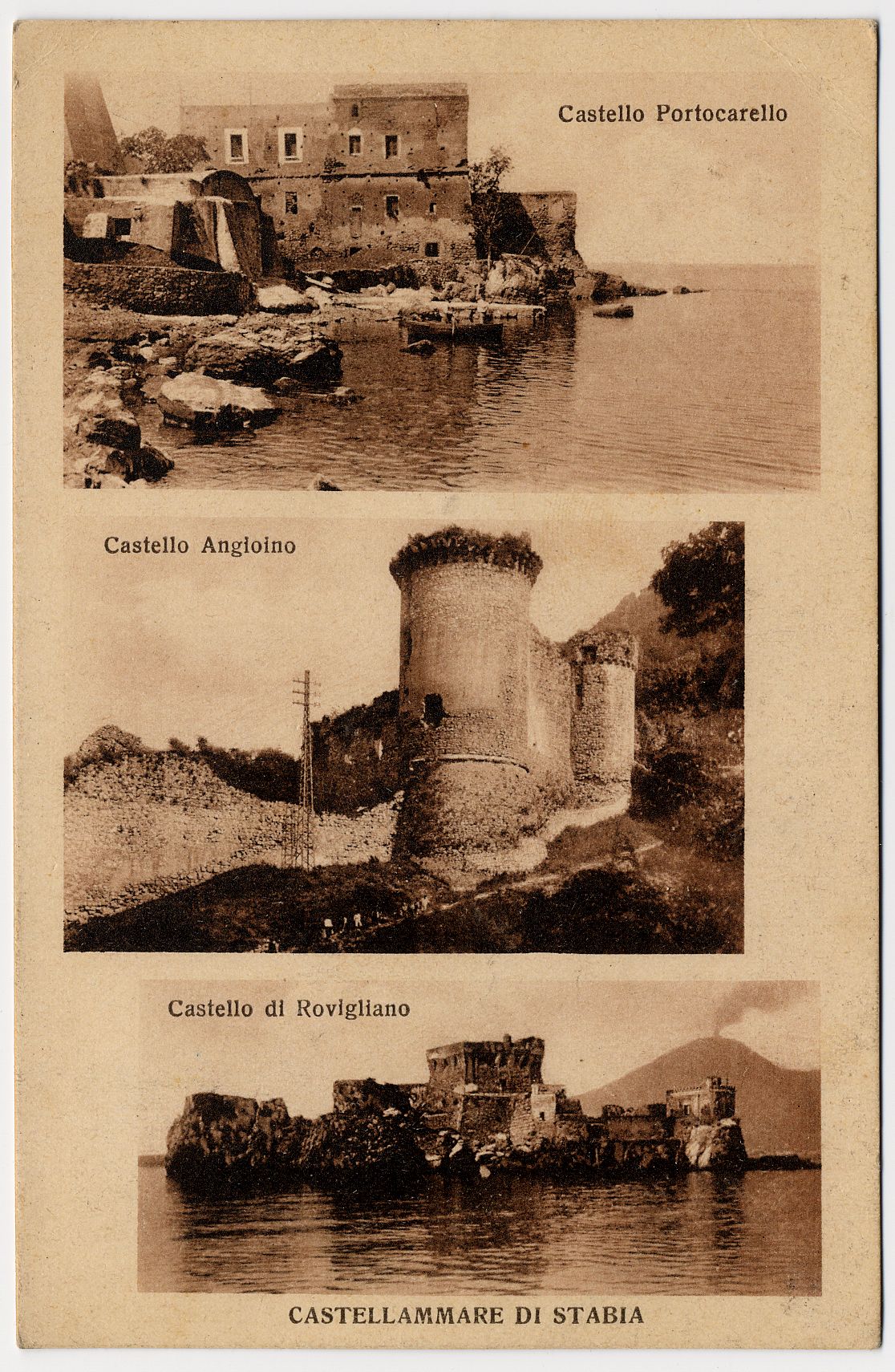 Campania, Napoli, Castellammare di Stabia , 1928, cartolina, FFC015124