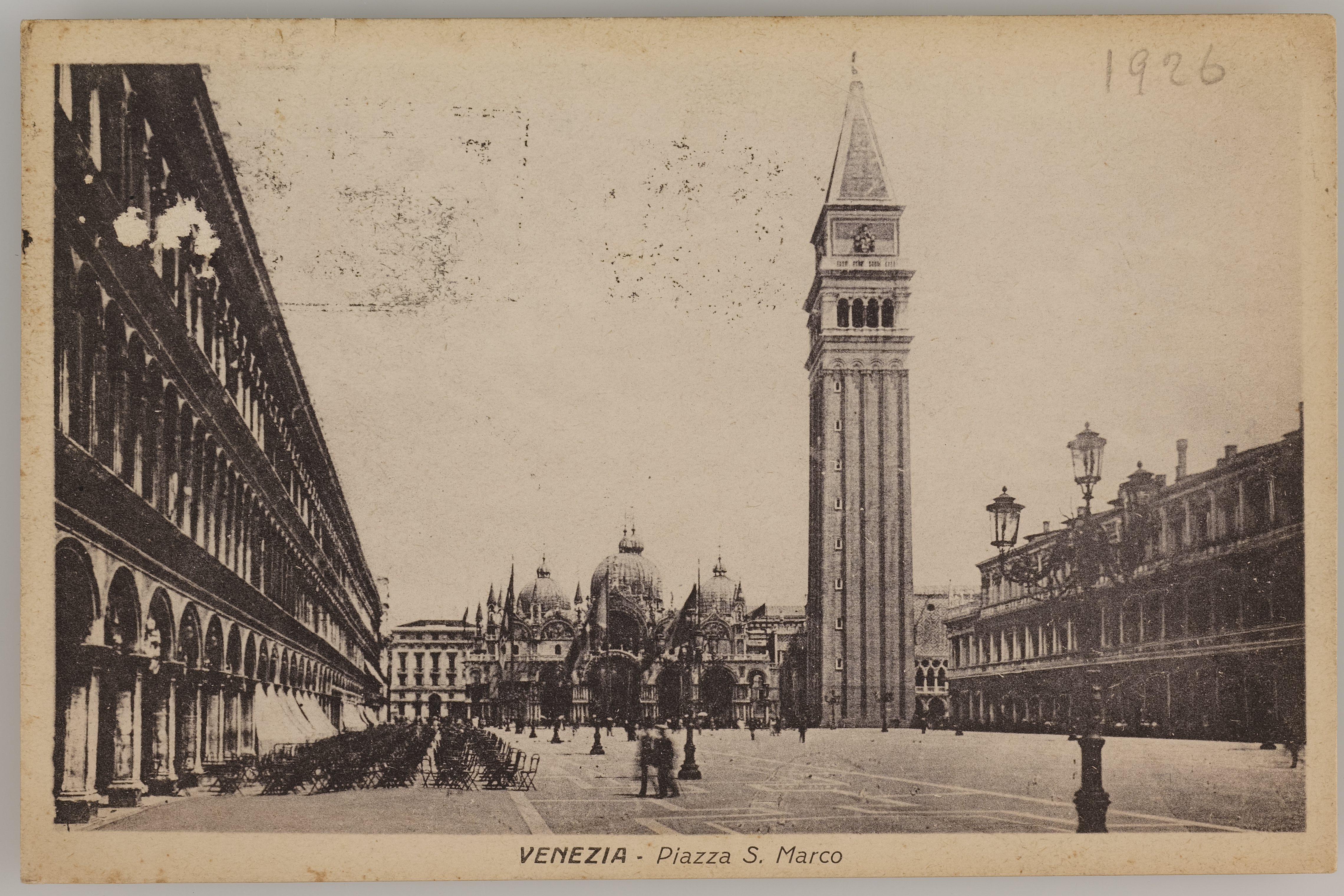 Fotografo non identificato, Venezia - Piazza San Marco, 1926, stampa fotomeccanica/ cartolina postale, DVC001378.