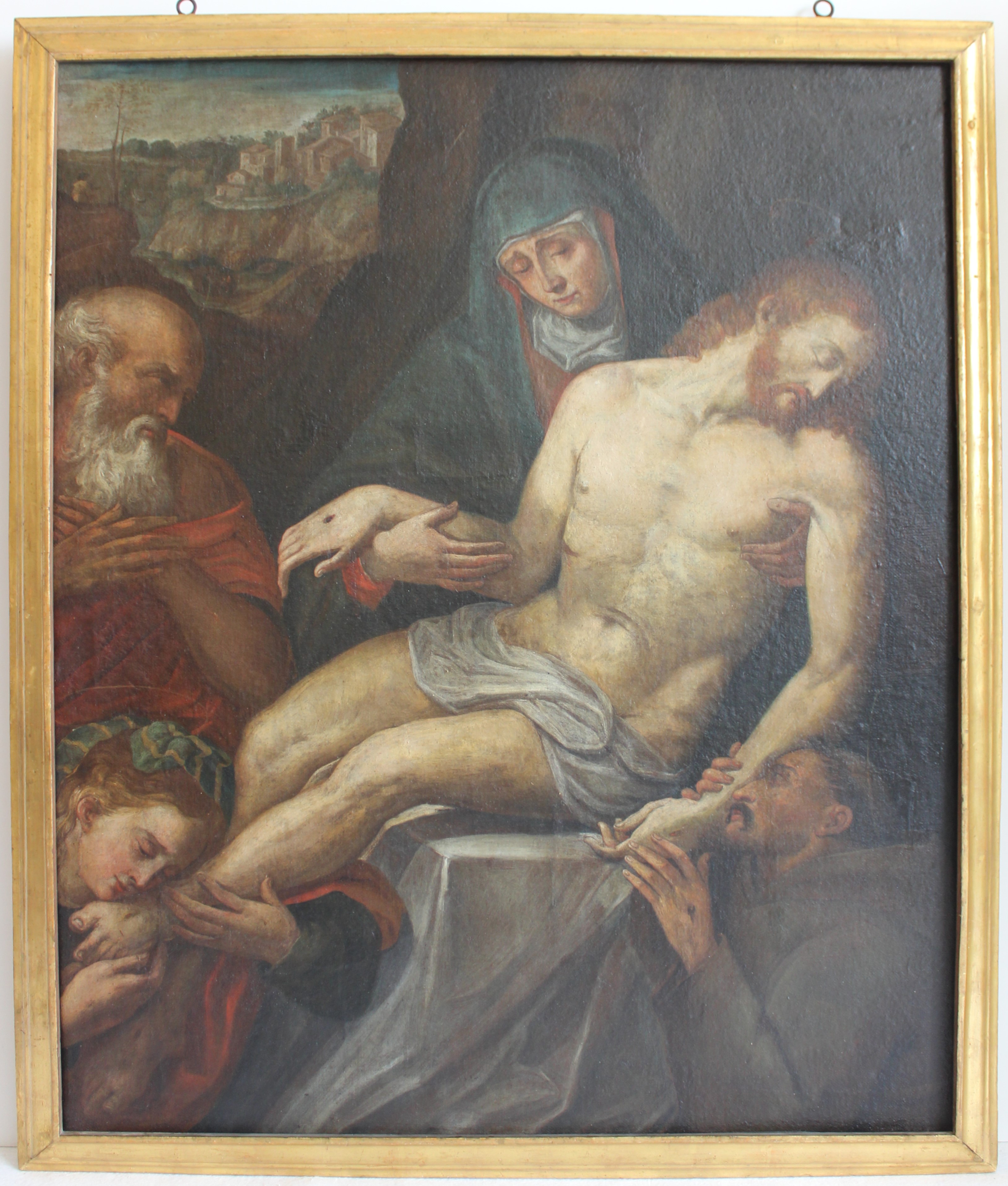 Pier Paolo Menzocchi, Cristo deposto, 1570 ca., olio su tela, cm 97x78.5, Forlì, Istituto Prati, 0800052296 (dopo il restauro)