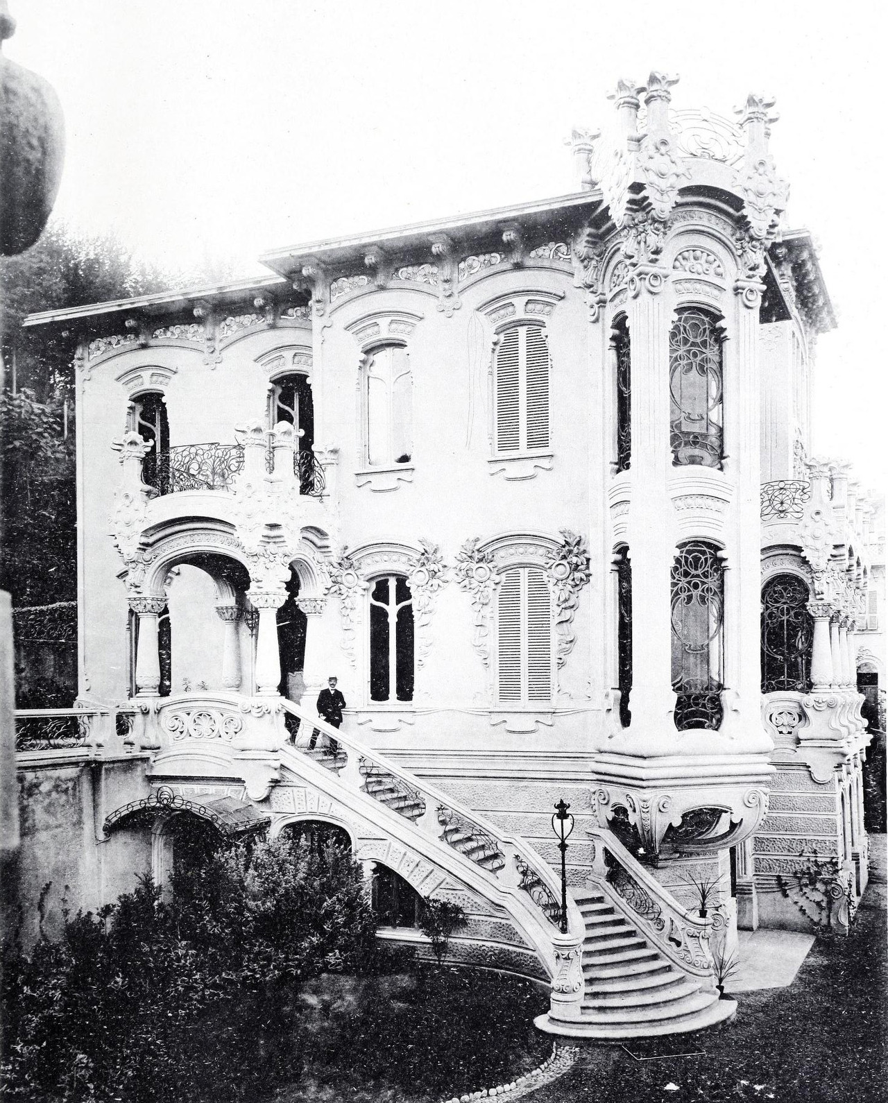 Villa Scott, Torino, foto b/n