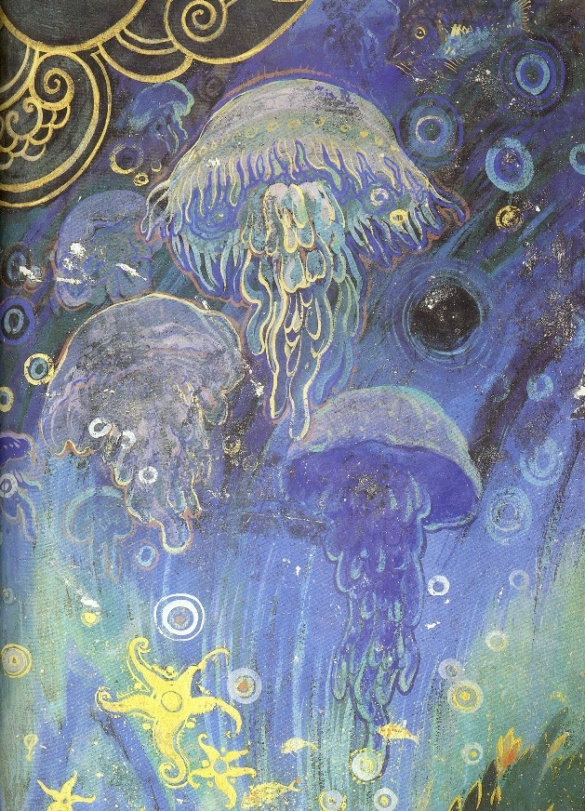 Taverna Rossa, particolare della decorazione realizzata da Galileo Chini