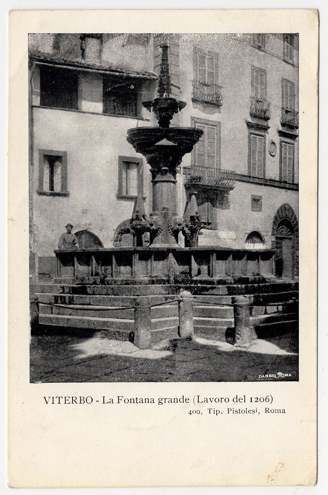 Fotografo non identificato, Viterbo - La Fontana Grande (Lavoro del 1206), 1905, FFC006144